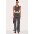 Washed Black Invisible Waistband Low Rise Straight Leg Jeans