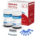 [50pcs] bandelettes de test de glycémie Sinocare avec lancettes gratuites