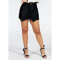 Short Saia Assimétrico Preto