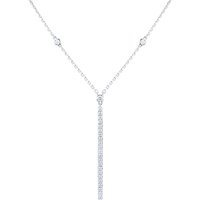 Gatsby Vertical Bar 0.38cttw Diamond Necklace