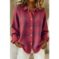 Anna Cardigan en Tricot Doux à Carreaux