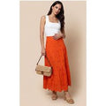 Urban Bliss Broderie Maxi Skirt Orange 14
