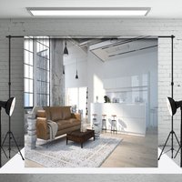 White Clean House Sunlight Photography Cloth backdrop - Aperturee