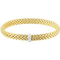 18ct Yellow Gold Vendome Flex'It Diamond 0.10cttw Diamond Bracelet