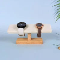 Jewelry Watch Organizer Stand - Stylish Double Watch Storage and Decor Functionality