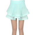 Pleated mini skirt