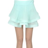 Pleated mini skirt
