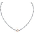 18ct White Gold Flex'it Prima Pave 0.10cttw Diamond Necklace