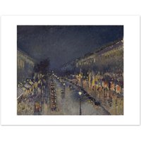 Pissarro The Boulevard Montmartre at Night Mini Print