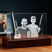 3D Memory Crystal™ - Tabletop - Rectangle - For Dad-Standard / Mini