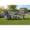 Natural Wicker Rattan Bistro Set - 2 Seater with Cushions & Table | Wowcher