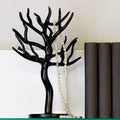 Schmuckhalterbaum schwarz aus Polyresin, HÃ¶he 30cm, Breite 23cm, Tiefe 16cm - SchmuckstÃ¤nder, Schmuckbaum