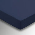 Helena Springfield Plain Dye, 50/50 Percale, Double Fitted Sheet, Navy