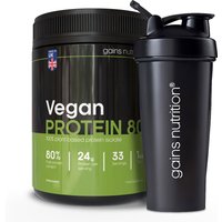 Vegan Protein 80 | 1KG Tub | + 600ml Shaker Black