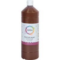 Plakkaatverf Qrea donkerbruin 1000ml
