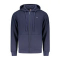 NORWAY 1963 Norwegen Herren Blaues Sweatshirt mit Reißversch, Größe S
