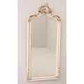 Casa Padrino Barock Spiegel ca 115 x 53 cm Creme Antik Stil