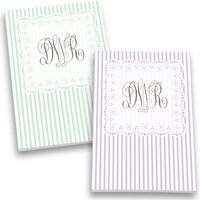 Quilted Monogram Personalized Journal Set