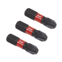 Sealey Premier Pozi #3 Impact Power Tool Bits 25mm - 3pc