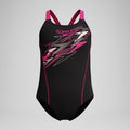 Maillot de bain Fille Medley Logo Medalist noir/rose