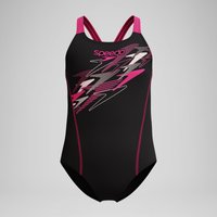 Maillot de bain Fille Medley Logo Medalist noir/rose