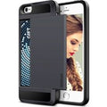 VOFOLEN iPhone 5 - Wallet Card Slot Cover Case Hoesje Business Zwart
