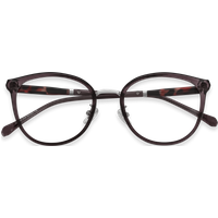 Melissa Crystal Purple Grey Round Eyeglasses | EYDOLOGY