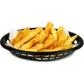 Side Order Oval Basket Black 20x14x5cm (Case of 36)