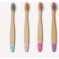 Children's Bamboo Toothbrush - 4 Pack - Candy Colour