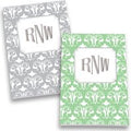 Fleur de Lis Monogram Personalized Journal Set