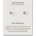 April (Diamond) Birthstone Earrings Created with Zircondia® Crystals
