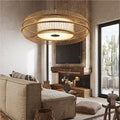 Eco-Friendly Bamboo Ceiling LED Light for Living Room Dining Spaces