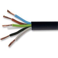 Zexum 0.75mm 5 Core Black Cable Flexible 3185Y - 10 Meter