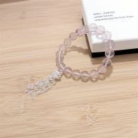 Rose Quartz Tassel Bracelet