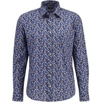 Fynch Hatton Print Shirt - Navy - M