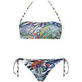 ACQUADICOCCO maillot de bain 2 pièces bandeau Paisley Zebra