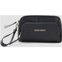 BORSA POUCH IN NYLON E SIMILPELLE