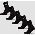 MP Unisex Crew Socks (5 Pack) - Black - UK 2-5
