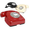 Retro Telephones - One Size - Red