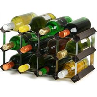 Traditional Wooden Wine Racks - Black Ash (2x4 Hole [12 Bottles])