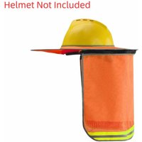 UV Protection Safety Helmet Curtain Breathable Reflective Reflective Neck Protector Zipper Wide Brim Sunscreen Neck Cover