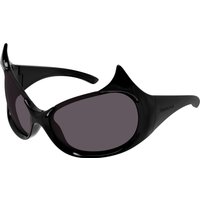 Balenciaga Femme BB0284S 001 Lunettes de soleil Bio-inject Noir Gris Masque