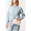 Clutch With Detachable Strap - ONE / CREAM