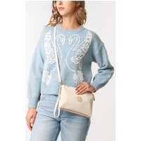 Clutch With Detachable Strap - ONE / CREAM