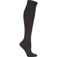 1 Pair Dark Brown Sensitive Berlin Merino Wool Left And Right Knee High Socks Ladies 2.5-5 Ladies - Falke