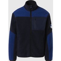 North Sails - Felpa con zip e dettagli in teddyNorth SailsNavy blueS