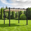 Premium Garden Gazebo 3x3m Aluminium by Croft with a Cream Canopy