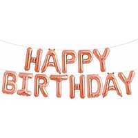 Happy Birthday ballon Rosé (40CM)