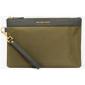 MK Pochette de voyage Brooklyn en nylon - Vert - Michael Kors