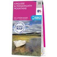 Ordnance Survey OS Map of Kingussie & Monadhliath Mountains: Landranger 35